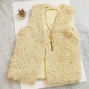 Off-White Winter Sleeveless Fluffy Vest